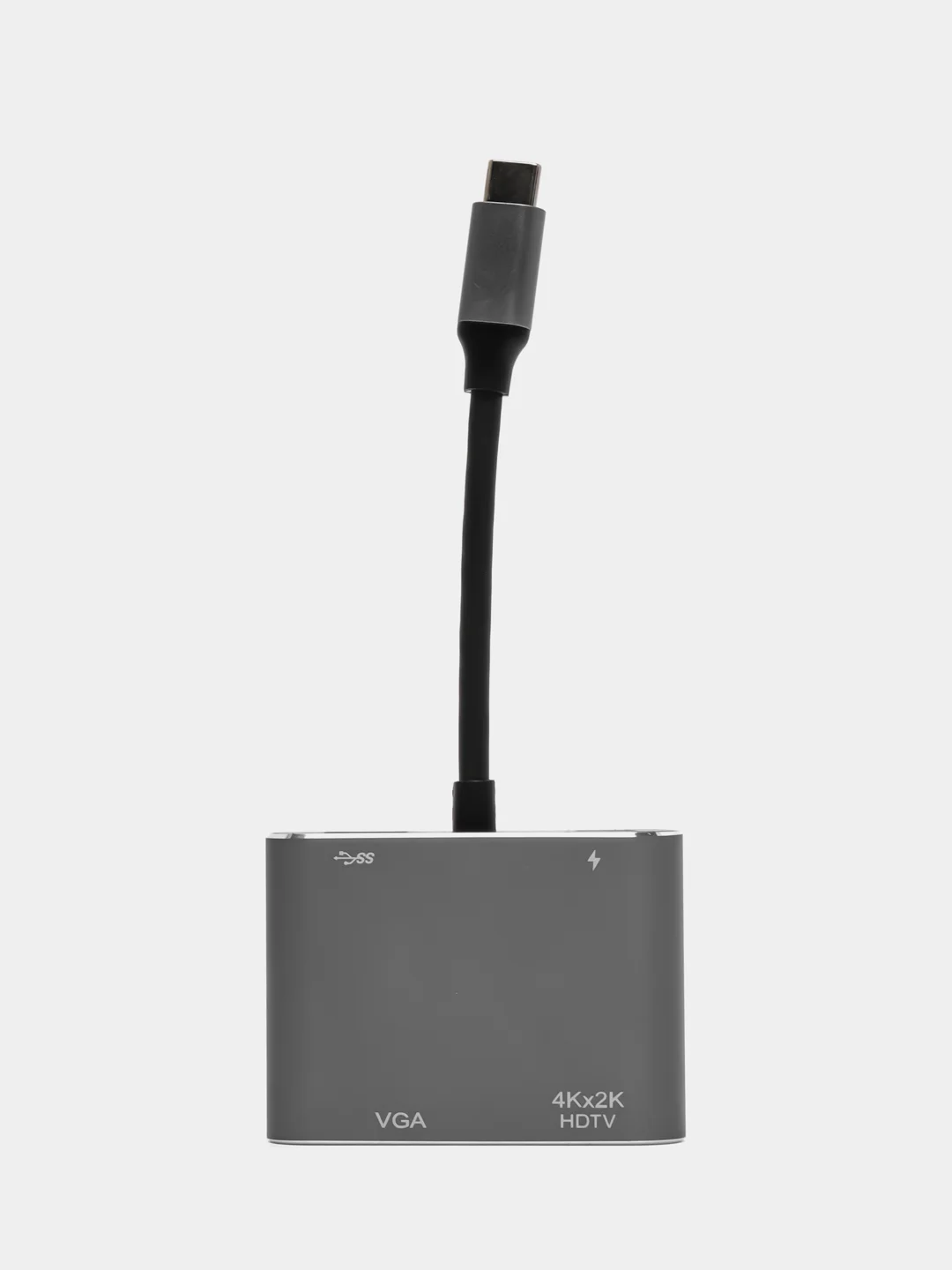 Переходник адаптер HUB 4 в 1 Type-c to HDMI 4K / USB 3.0 / PD 100W / VGA для MacBook