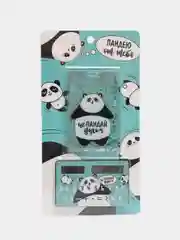 Калькулятор с чехлом для бейджа "Не пандай духом"