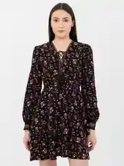Черный платье женское, повседневное, весеннее