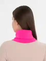 Пастельно-коралловый снуд трикотажный зимний "Джуниор"