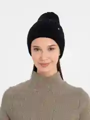 Шапка черная  универсальная тыковка