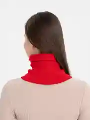 Красный снуд трикотажный зимний "Джуниор"