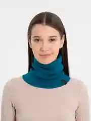 Тёмно-зелёный снуд трикотажный зимний "Джуниор"