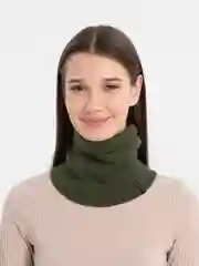 Зелёный хаки снуд трикотажный зимний "Джуниор"