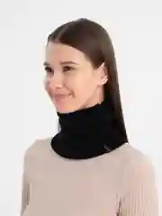 Черный снуд трикотажный зимний "Джуниор"