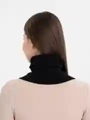 Черный снуд трикотажный зимний "Джуниор"