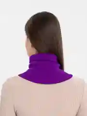 Фиолетовый снуд трикотажный зимний "Джуниор"