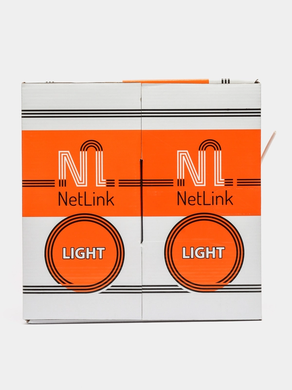 Кабель (омеднённый) 305м 2 пары NetLink NL-CCA UTP 2PR 24AWG CAT5е. белый внутренний