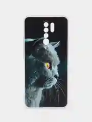 Тёмно-серый силиконовый чехол для Xiaomi Redmi 9 (Сяоми Редми 9)