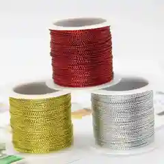 Шнур Люрекс 1 мм. 20 м. металлезированный для рукоделия