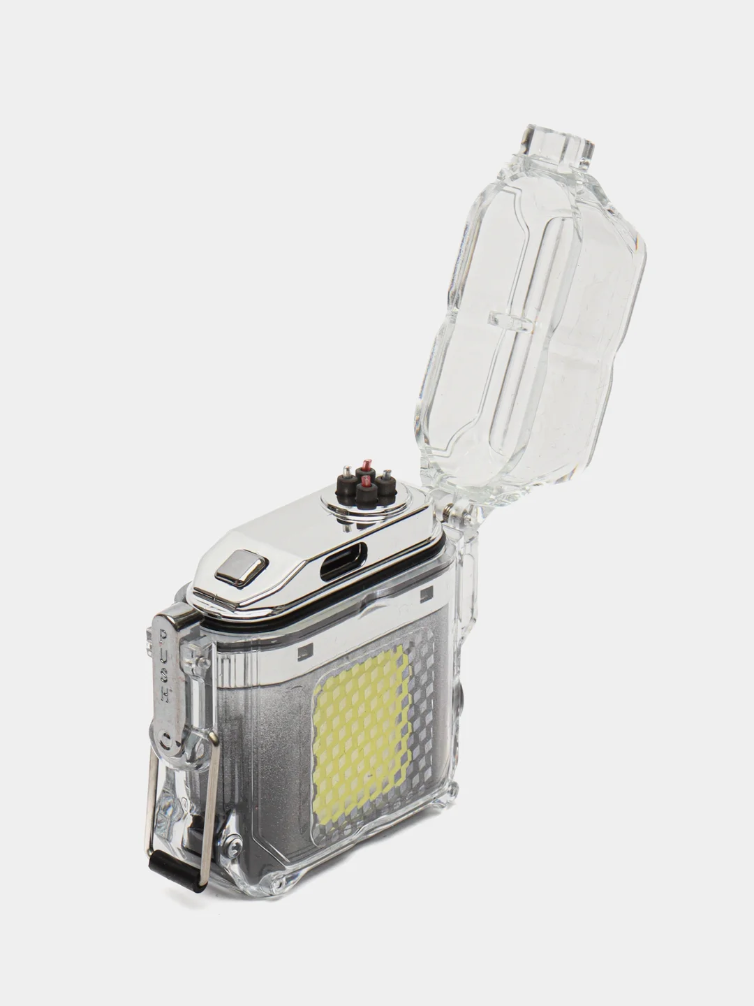 Красный зажигалка импульсная, электронная, с фонариком, плазменная, USB, спираль, зажигалка