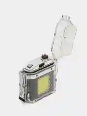 Синий зажигалка импульсная, электронная, с фонариком, плазменная, USB, спираль, зажигалка