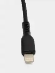 Черный кабель Hoco для iPhone Lightning, 1 метр, белый / провод для зарядки лайтнинг