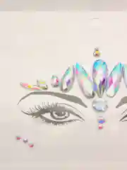 Лазурный стразы для лица самоклеящиеся, набор