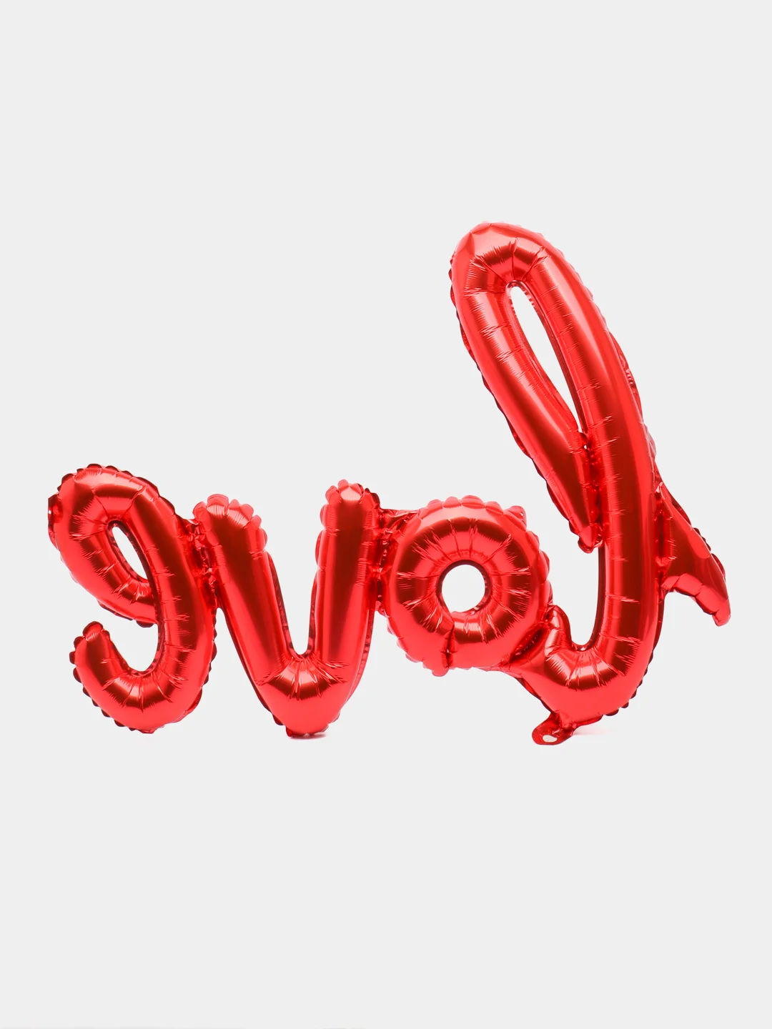Алый воздушный фольгированный шар Love
