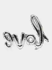 Золотой воздушный фольгированный шар Love