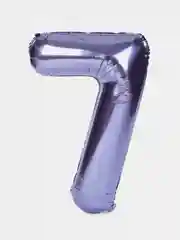 Цифра шар воздушный фльгированный, фиолетовый 102 см