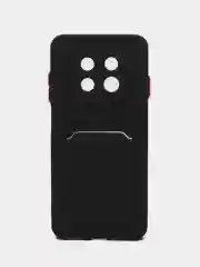 Чехол для HUAWEI nova Y91 (Хуавей Нова у91), с карманом для карт, прозрачный