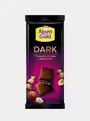 Шоколад Alpen Gold Dark Темный с дробленым фундуком, 75 г