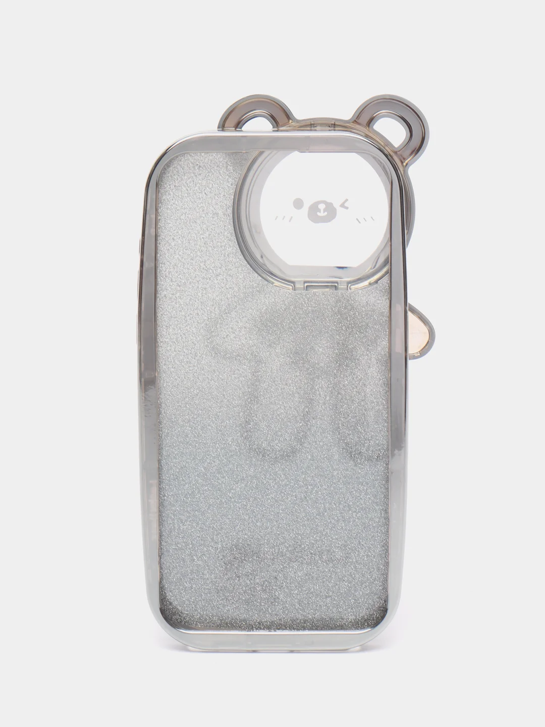 Серебряный чехол для iPhone 15 Pro Max, 15 Pro, 15, 14, 23, 12, 11, 14 Pro Max, 14 Pro Lucky Bear
