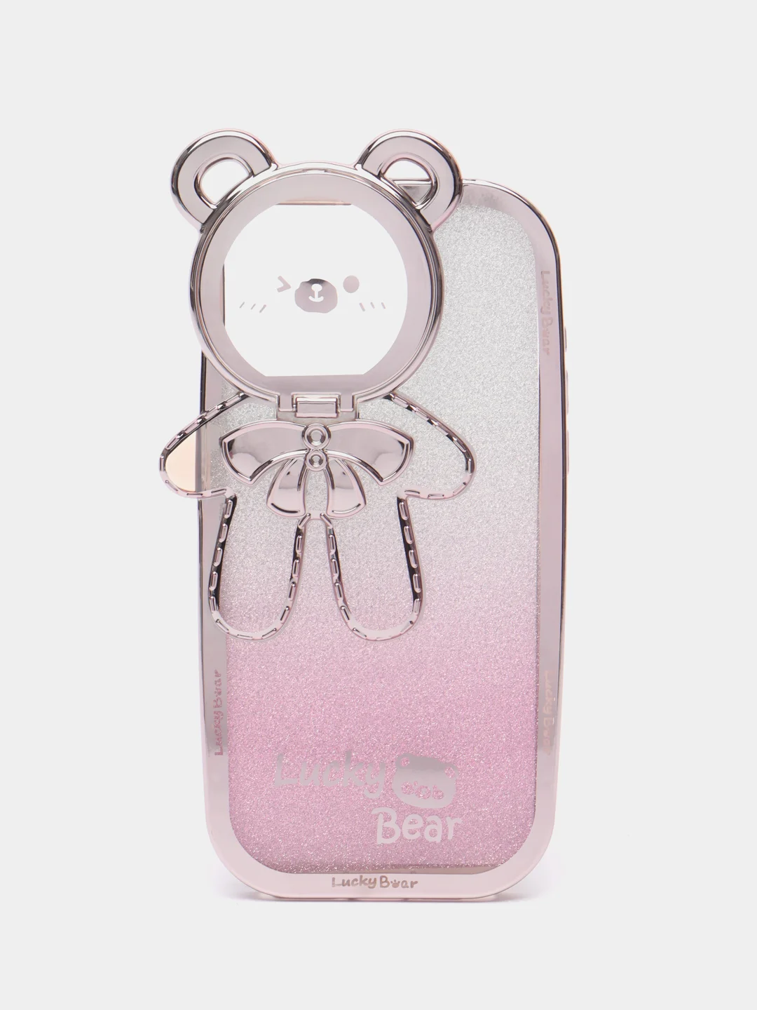 Тёмно-розовый чехол для iPhone 15 Pro Max, 15 Pro, 15, 14, 23, 12, 11, 14 Pro Max, 14 Pro Lucky Bear