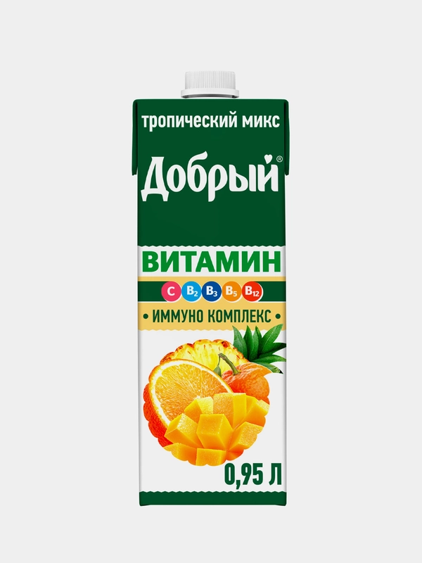 Напиток Добрый Витамин Тропический микс сокосодержащий 950мл
