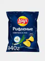 Чипсы Lays со вкусом сметана-лук, 140г