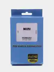 Белый конвертер переходник с Hdmi на AV тюльпан RCA для телевизоров, преобразователь, адаптер