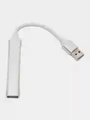 Серебряный usb-hub 3.0 на 4 порта разветвитель, 3x USB 2.0 + 1 USB 3.0, юсб хаб