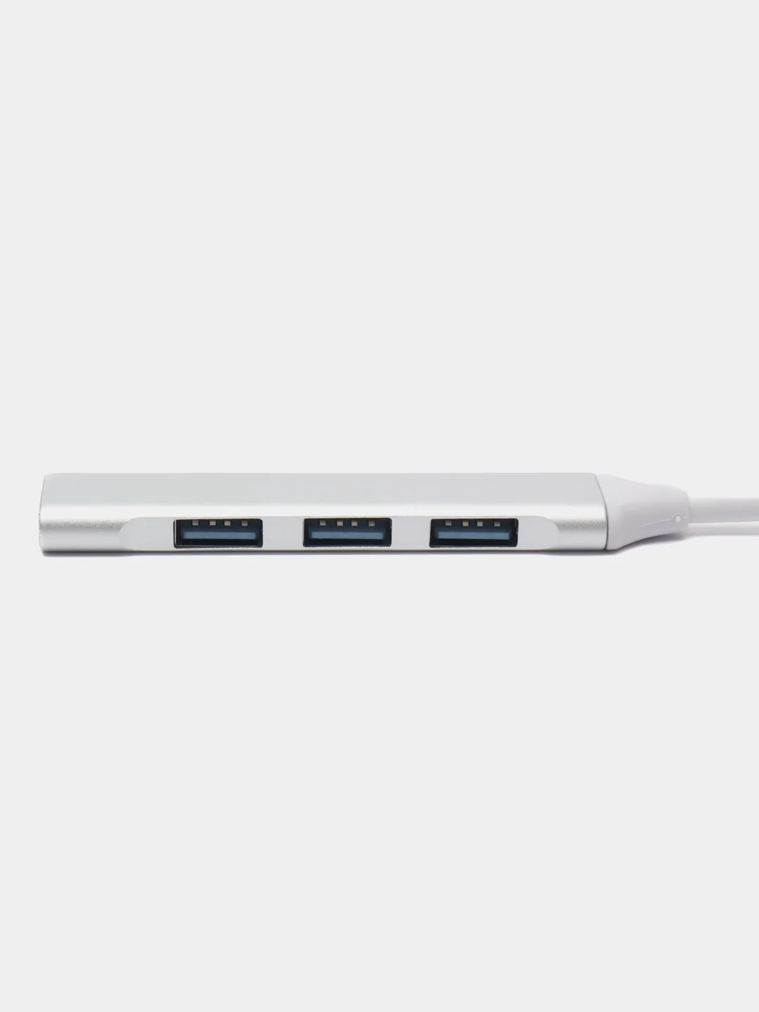 Серебряный usb-hub 3.0 на 4 порта разветвитель, 3x USB 2.0 + 1 USB 3.0, юсб хаб