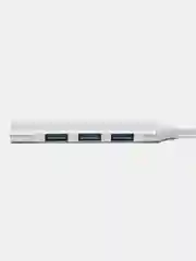 Серебряный usb-hub 3.0 на 4 порта разветвитель, 3x USB 2.0 + 1 USB 3.0, юсб хаб