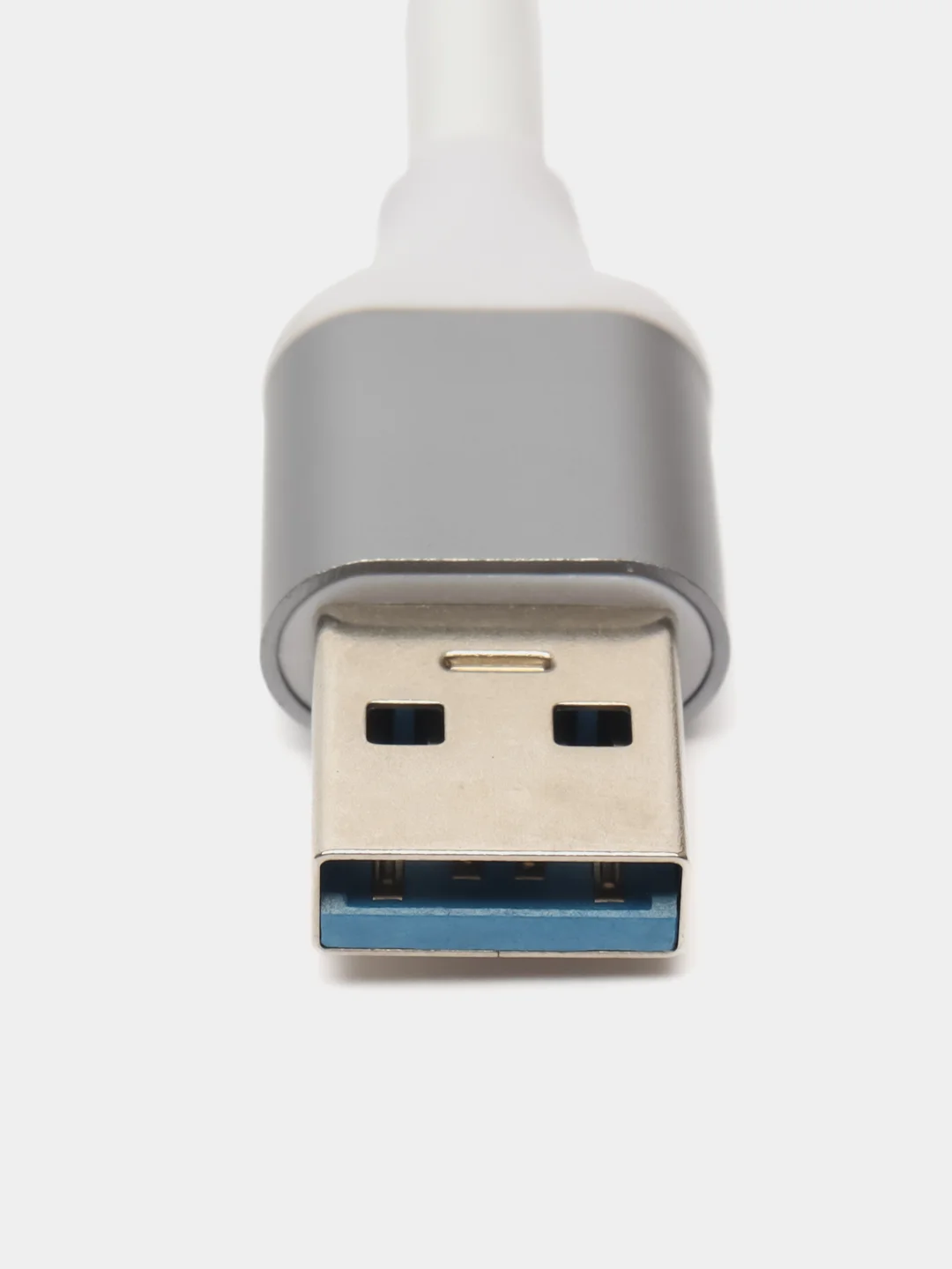 Серый usb-hub 3.0 на 4 порта разветвитель, 3x USB 2.0 + 1 USB 3.0, юсб хаб