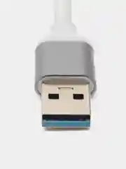 Серый usb-hub 3.0 на 4 порта разветвитель, 3x USB 2.0 + 1 USB 3.0, юсб хаб