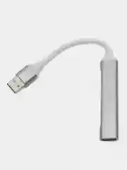 Серый usb-hub 3.0 на 4 порта разветвитель, 3x USB 2.0 + 1 USB 3.0, юсб хаб