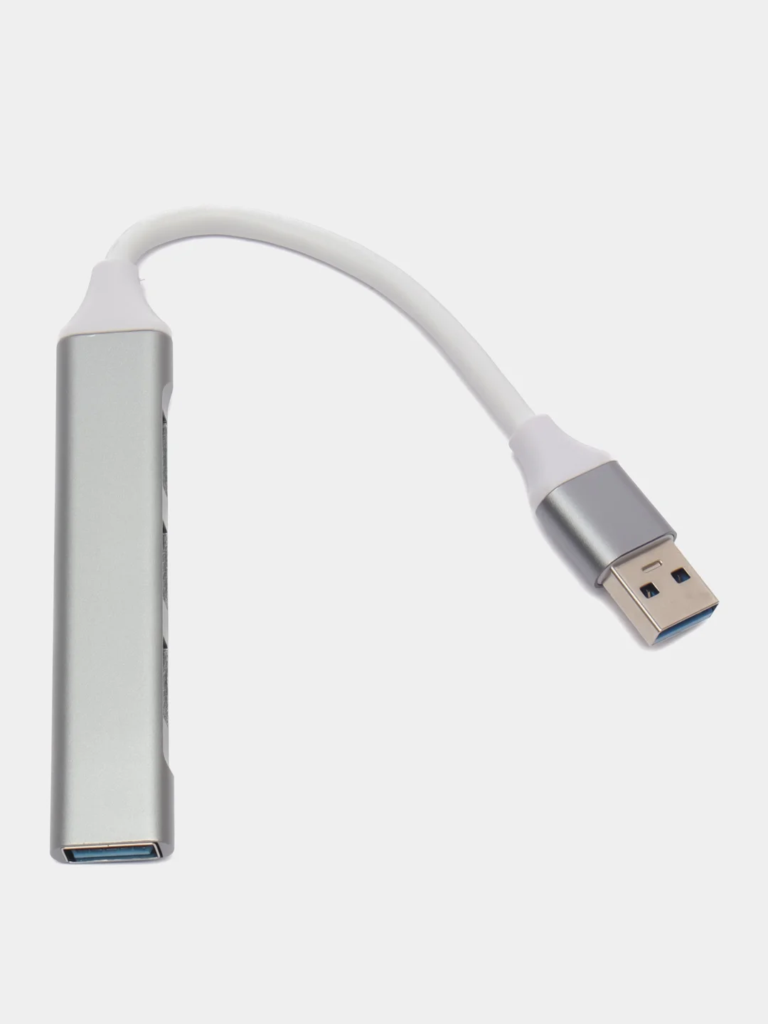 Серый usb-hub 3.0 на 4 порта разветвитель, 3x USB 2.0 + 1 USB 3.0, юсб хаб