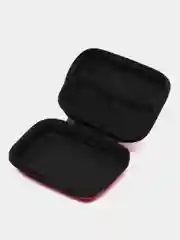 Красный чехол органайзер на молнии для USB кабелей, наушников, проводов, зарядников