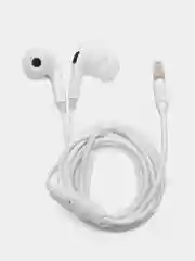 Белый наушники Проводные с Микрофоном EXTRA BASS  / для Сматрфона