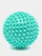 Бирюзовый мяч массажный, мяч для массажа ног и рук, МФР мяч с шипами