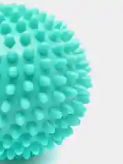 Бирюзовый мяч массажный, мяч для массажа ног и рук, МФР мяч с шипами