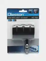 Разветвитель прикуривателя автомобильный Olesson 1520 3в1, 120W, с LED подсветкой