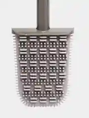 Серый силиконовый ершик для унитаза с щеткой, 3 цвета