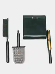 Тёмно-зелёный силиконовый ершик для унитаза с щеткой, 3 цвета