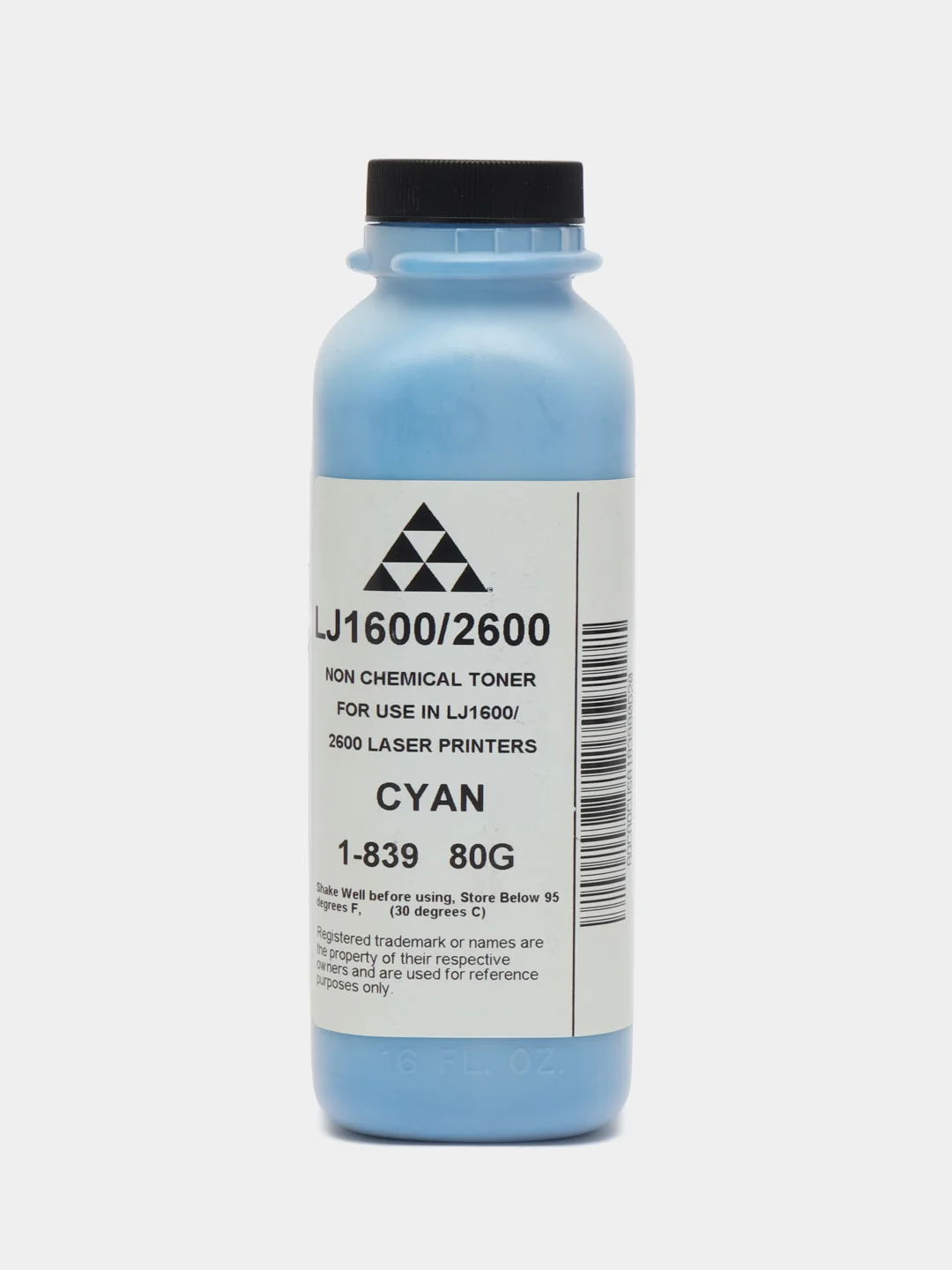 Тонер AQC (1-839) для HP CLJ1600/2600 Cyan 80г/фл