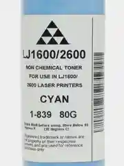 Тонер AQC (1-839) для HP CLJ1600/2600 Cyan 80г/фл