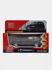 Черный машина RENAULT DUSTER, Технопарк, металл, 12 см