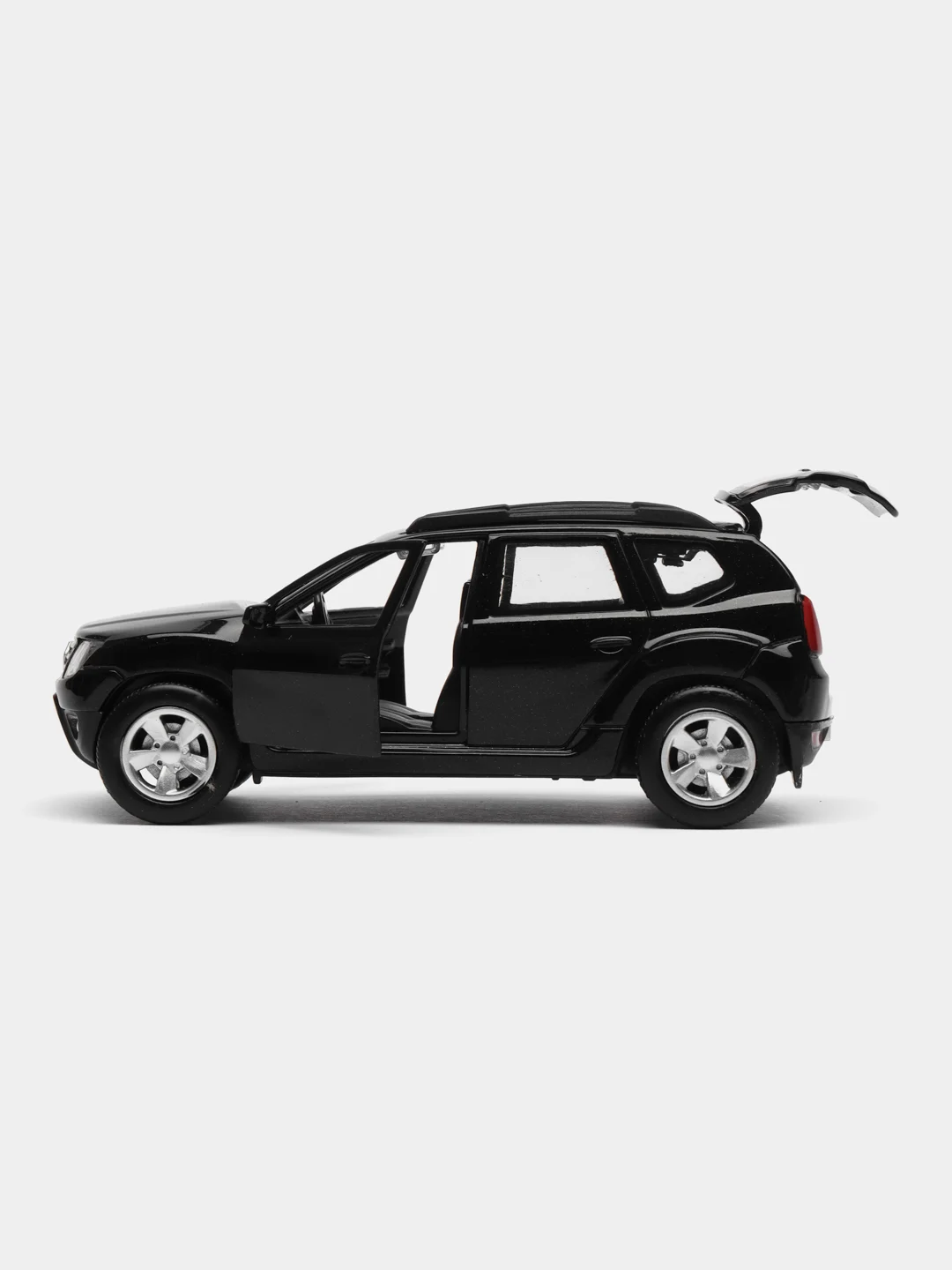 Черный машина RENAULT DUSTER, Технопарк, металл, 12 см