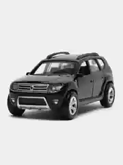 Черный машина RENAULT DUSTER, Технопарк, металл, 12 см