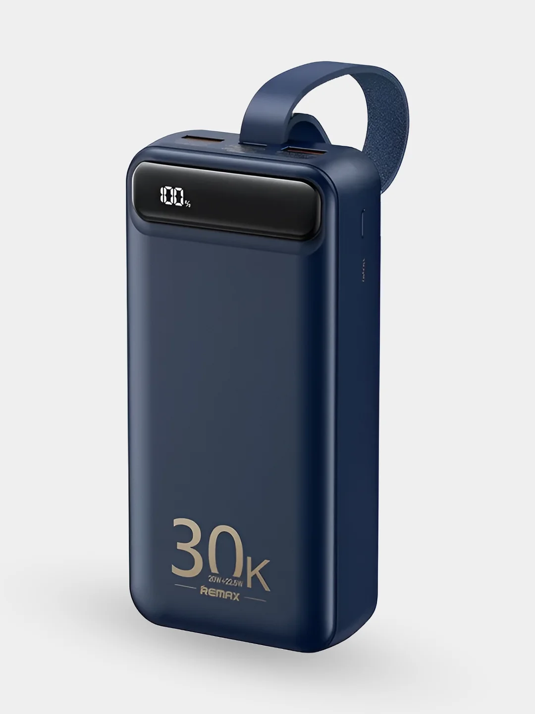 Синий внешний аккумулятор Remax RPP-522 QC22.5W + PD20W, 30000 mah