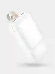 Белый внешний аккумулятор, быстрая зарядка, 3 объёма