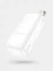 Белый внешний аккумулятор, быстрая зарядка, 3 объёма